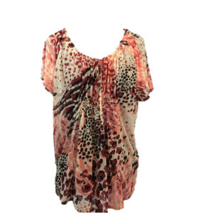 𝅺H&M multi-color Abstract Blouse Size S